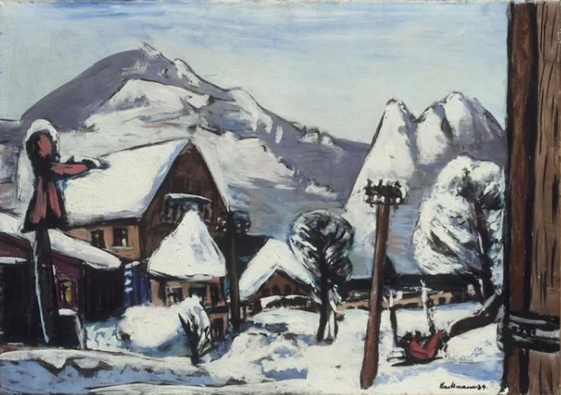 Paesaggio innevato a Garmisch, 1934 - Pinakothek der Moderne, München